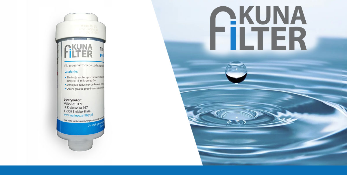 Filtr wody do pralek, zmywarek i innych urządzeń AGD